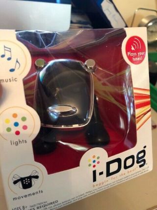 I - Dog Black Hasbro 2005 Dancing Lights Speaker Robo Dog W/ Box