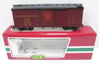 Lgb 41673 G Scale Pennsylvania Boxcar (plastic Wheels) Ln/box