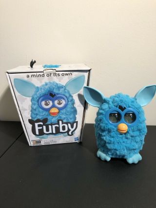 Hasbro Furby 2012 A Mind Of Its Own Electronic Pet Teal With Box