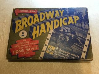 Rare Broadway Handicap Horse Racing Game 1940 