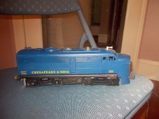 Lionel 225 Chesapeake & Ohio C&o Alco Diesel Locomotive Postwar O O27 A Unit