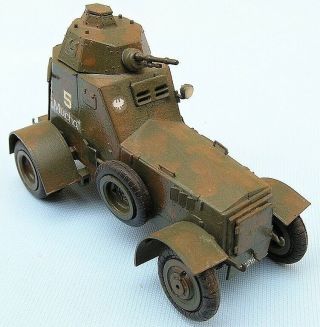 Wz.  34 Light Armored Car Polish Army,  Scale 1/35,  Hand - Made Plastic Model