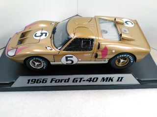 1966 Ford Gt - 40 Mk Ii,  Gold With Red Accents 5,  Pre - Owned,  Shelby Collect.  251
