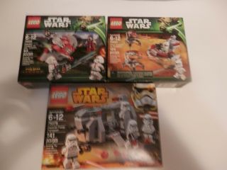Lego Star Wars Battle Packs 75001 - 75000 - 75078 In Packages