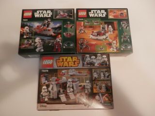 LEGO Star Wars Battle Packs 75001 - 75000 - 75078 in packages 2