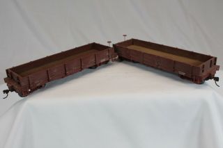 2 Bachmann On30 27201 Gondola,  Red Oxide,  Data Only