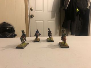 28mm Napoleonic Bavarian Mounted Officers,  Professionally Painted Miniatures 5