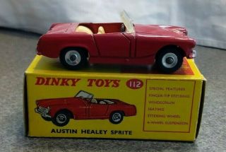 Dinky Toys Austin Healey Sprite 112 Meccano W/box