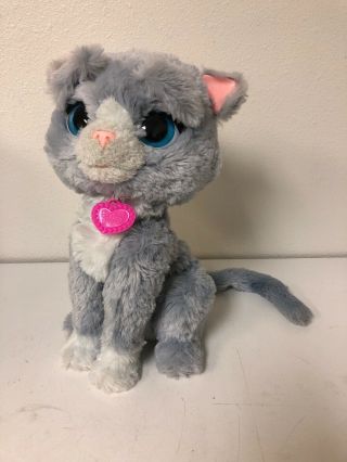 Hasbro Furreal Friends Bootsie Gray White Kitty Cat Pet Interactive 2016