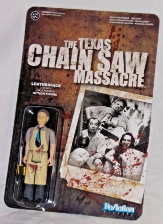 Funko Reaction Action Figure Texas Chainsaw Massacre Horror Movie Leatherface