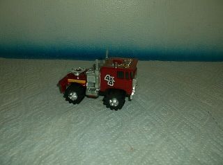 Vintage 1981 Ljn Rough Rider Stomper Red Semi W/ Flames 4x4 Truck Minty