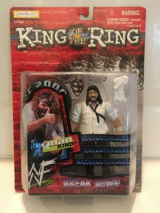 1999 Wwf Wwe Jakks Mankind Mick Foley Wrestling Figure King Of The Ring Moc
