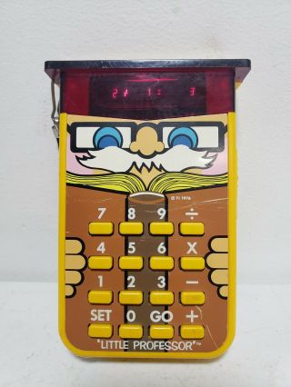 Vtg 1976 Texas Instruments Little Professor Owl Math Learning Tool Calculator