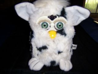1999 Furby White With Black Spots