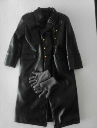 1/6 Did,  3r - Ww2 Ss Leather Long Coat And Gloves.