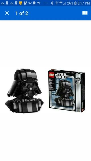 Lego Star Wars Darth Vader Bust 75227 2019 20 Years Celebration Freeship Nib