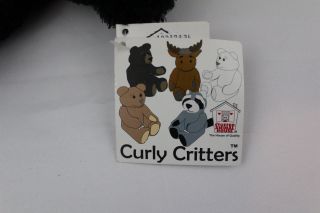 Curly Critters Baxter Teddy Bear 11 Inch Stuffed Animal Toy Canada Red Vest B@26 5