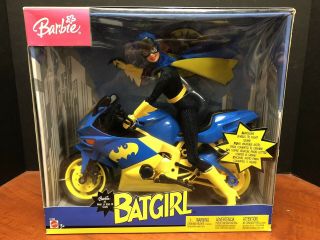 Mattel Barbie Dc Batgirl With Batcycle Motorcycle Tamp0358