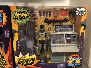 BATMAN & ROBIN 1966 DELUXE ACTION FIGURE SET And 1966 Batman Batcave 3