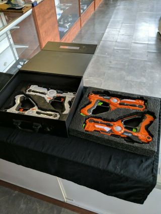 Gpx Lt458 Gen 2 Laser Tag Blaster Set Of 4 2 White 2 Orange