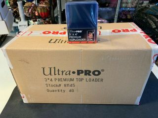 1000 Ultra Pro Premium 3x4 Toploaders Top Loaders Case & 1000 Soft Sleeves