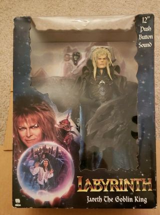 Labyrinth Jareth Goblin king figure 12” Sound David Bowie Neca Henson NIB 2