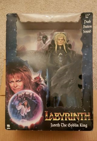 Labyrinth Jareth Goblin king figure 12” Sound David Bowie Neca Henson NIB 3