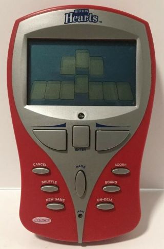 Radica Hearts Big Screen Edition Electronic Handheld Card Game 2005 Backlit / A3