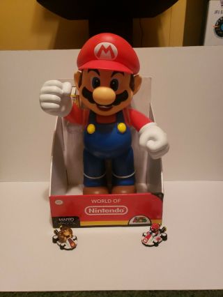 World Of Nintendo Giant 20 " Inch Mario Posable Figure Jakks Pacific