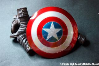 1/6 Captain America Shield 2.  0 Metal Buckle Hand Model Action Figure Toy