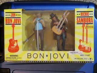 Bon Jovi Richie Sambora Mcfarland Toys 2 Pack Action Figure Set Htf