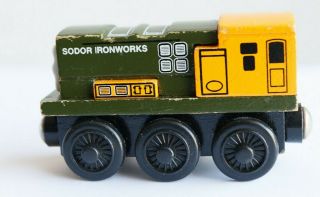 Thomas & Friends Iron Bert and Iron ' Arry Wooden Railway Train Gullane 2003 5