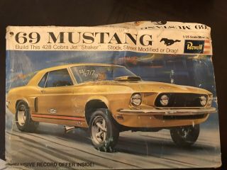 Revell 1969 Ford Mustang Coupe Kit H - 1261:200 Mpc Amt 1/25