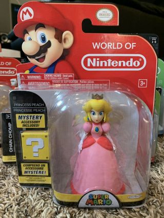 Princess Peach World Of Nintendo Ny Mario 2.  5 " Jakks Pacific Figure