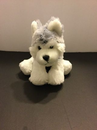 Ganz Webkinz Husky Puppy Dog Gray White Plush Stuffed Animal