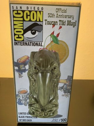 Sdcc 2019 50th Toucan Tiki Mug Limited Edition Exclusive Numbered 291/500