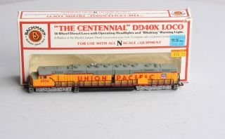 Bachmann 51 - 665 - 01 N Union Pacific Dd40x Powered Diesel Locomotive 6926 Ln/box