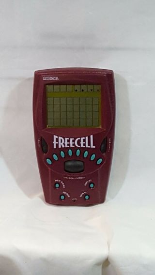 Radica Freecell Small Screen Electronic Handheld Game Travel 1999