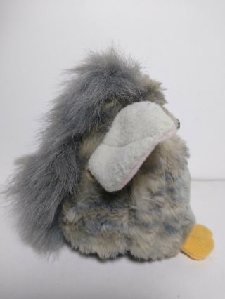 1998 Furby Model 70 - 800 Grey Gray with Pink Ears Tiger Electronics 3