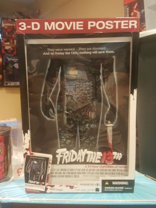 Friday The 13th 3 - D Movie Poster Mcfarlane Toys