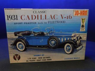 Vintage Jo - Han 1931 Cadillac V - 16 Sport Phaeton 1/25 Model Kit
