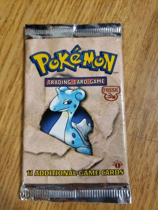 Pokemon 1999 Fossil 1st Edition Booster Pack,