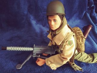 1/6 Wwii Us Army Omaha Beach Soldier With Machine Gun Set 1944 Normandy