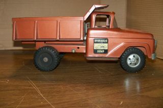 Tonka Hydraulic Dump Truck Bronze Pressed Steel Toy Truck Vehicle 2