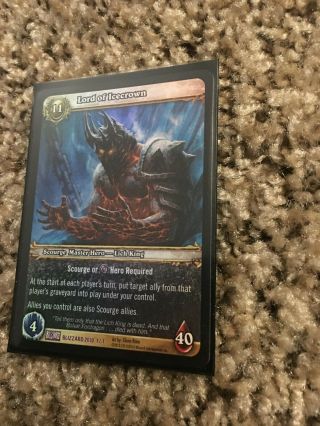 World Of Warcraft Tcg Lord Of Icecrown 2010 Card - Blizzard Employee Only Card