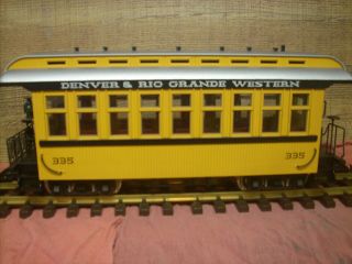 Usa Trains G Scale Old Time Observation Car Denver & Rio Grande Western 335