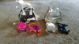 Hasbro I - Dog And I - Cat Robotic Speakers In Carrying Cases