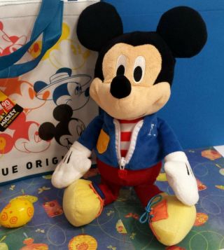 Disney Mickey Mouse Dress And Play 14 " Plush Stuffed Animal Toy Disney Baby