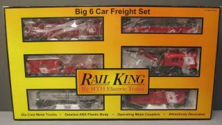 Mth 30 - 7003 Jersey Central 6 - Car Freight Set Ex/box