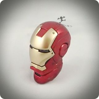 Hot Toys Mms339 Iron Man 2 Mark Vi Figure 1/6th Scale Head With Neck Post